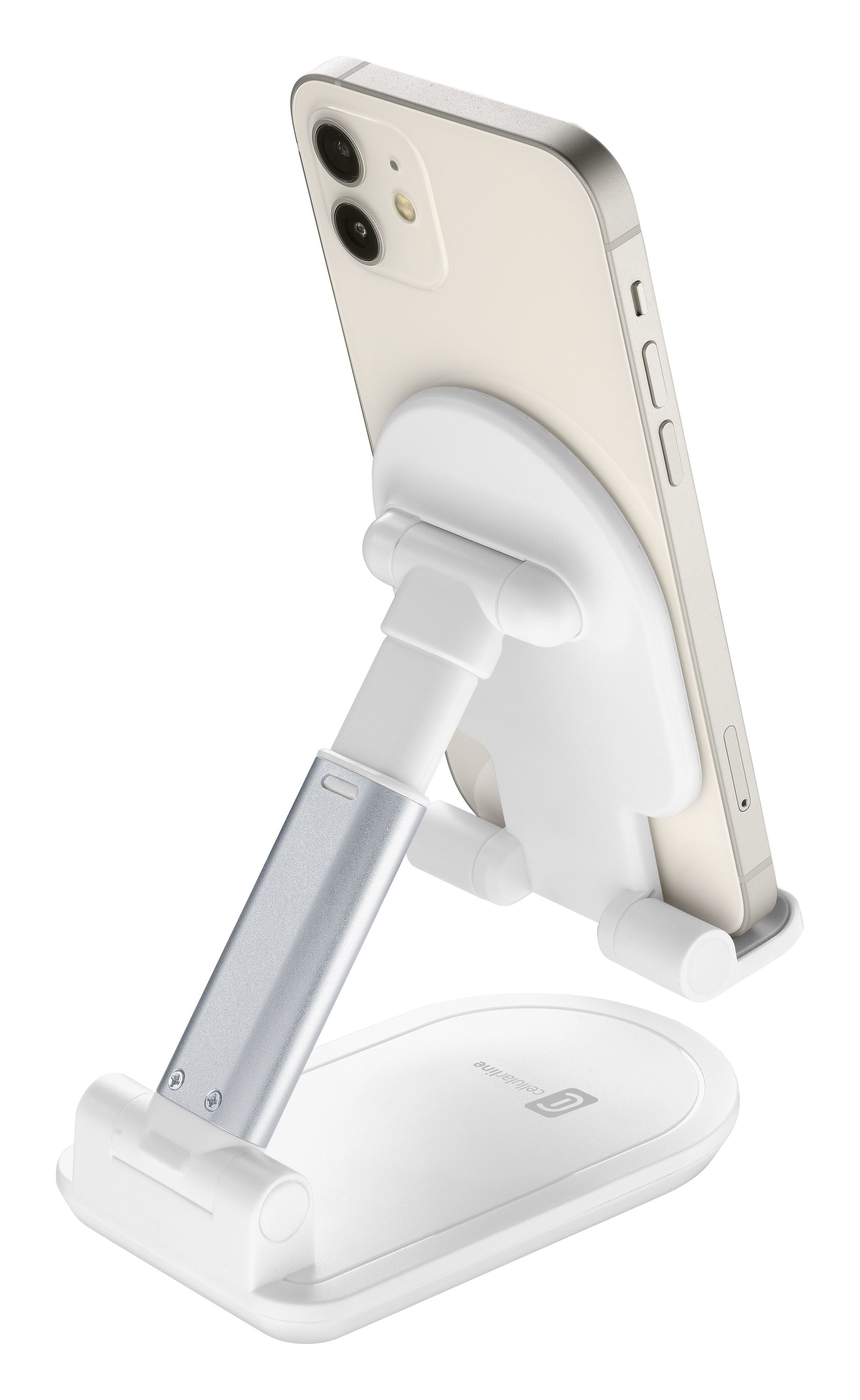Cellularline Table Stand - Universale per Smartphones e Tablets Supporto da tavolo pieghevole per smartphones e tablets