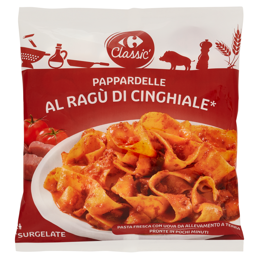 Carrefour Classic Pappardelle al Ragù di Cinghiale Surgelate 550 g