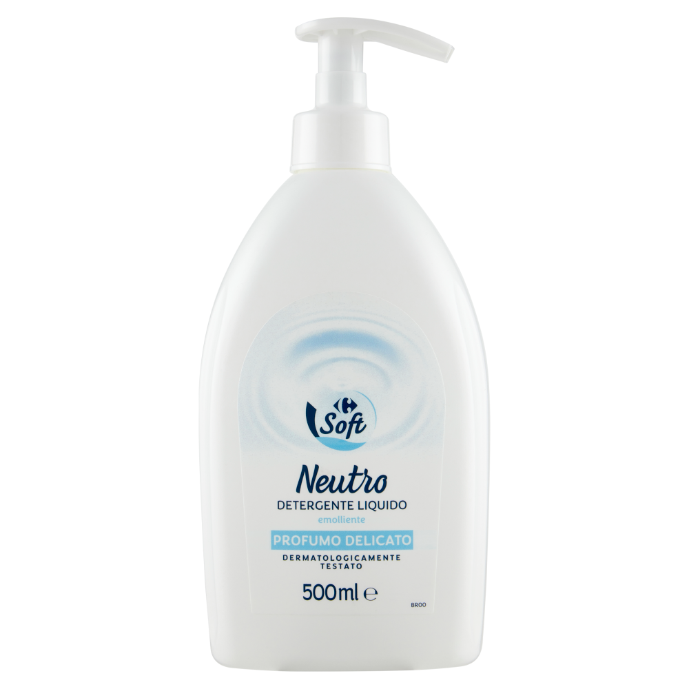 Carrefour Soft Neutro Detergente Liquido Profumo Delicato 500 ml