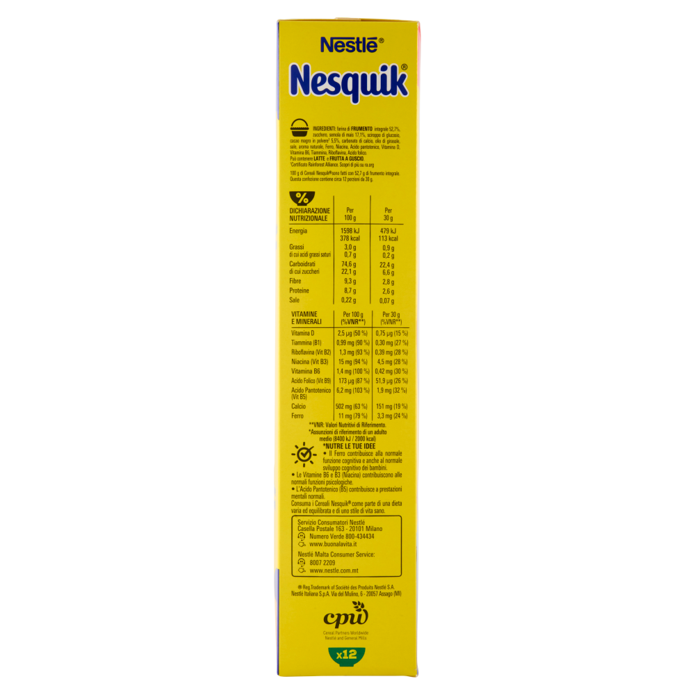 NESQUIK Palline con Cereali Integrali al Cacao 375g
