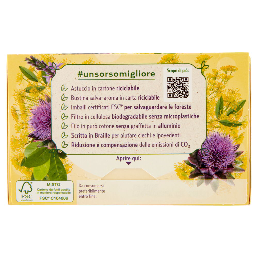 Pompadour Le Tisane Plus Brucia Grassi con Matè* e Carciofo 18 x 2,2 g