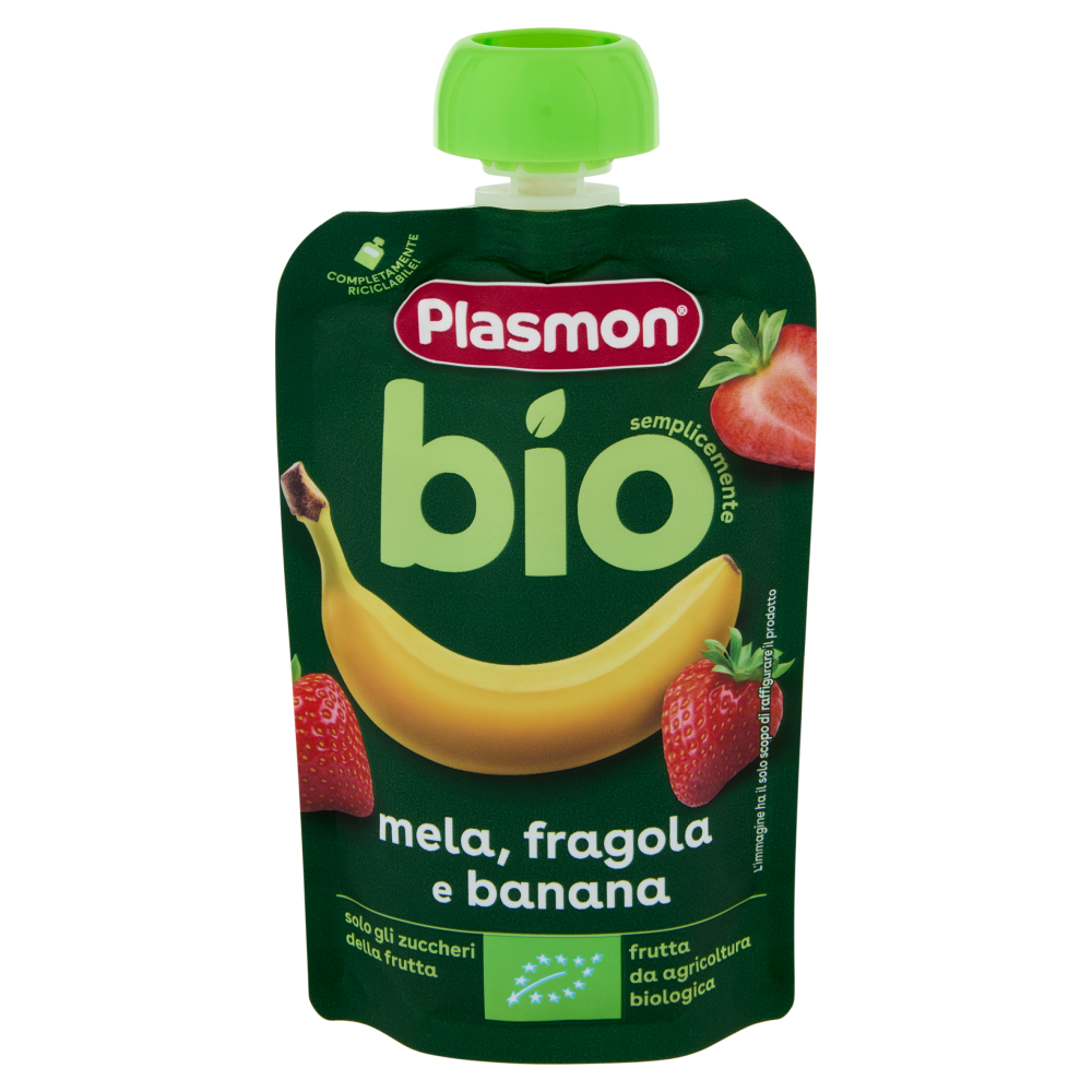 Plasmon semplicemente bio mela, fragola e banana 100 g
