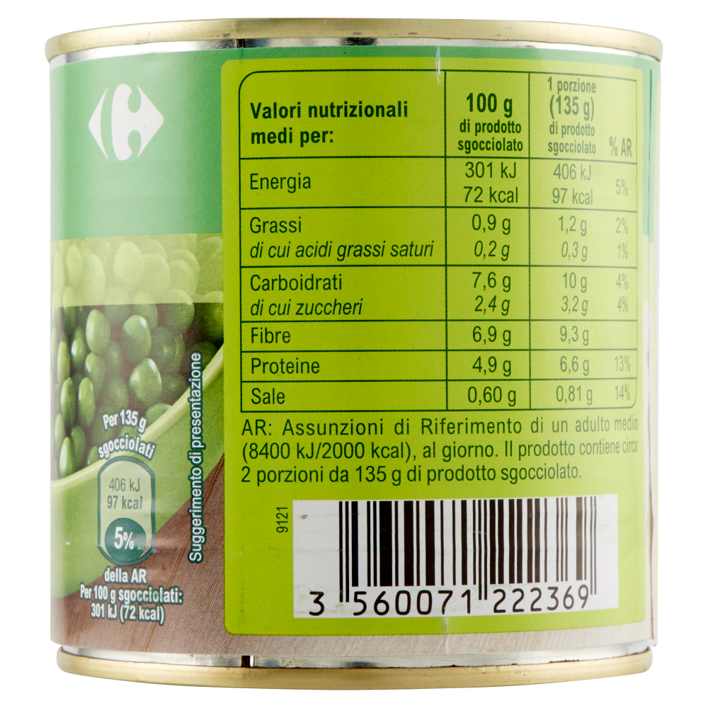 Carrefour Piselli Fini 410 g