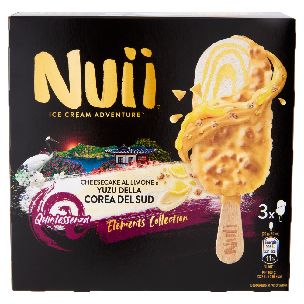 NUII Cheesecake al Limone & Yuzu della Corea del Sud 3x70g