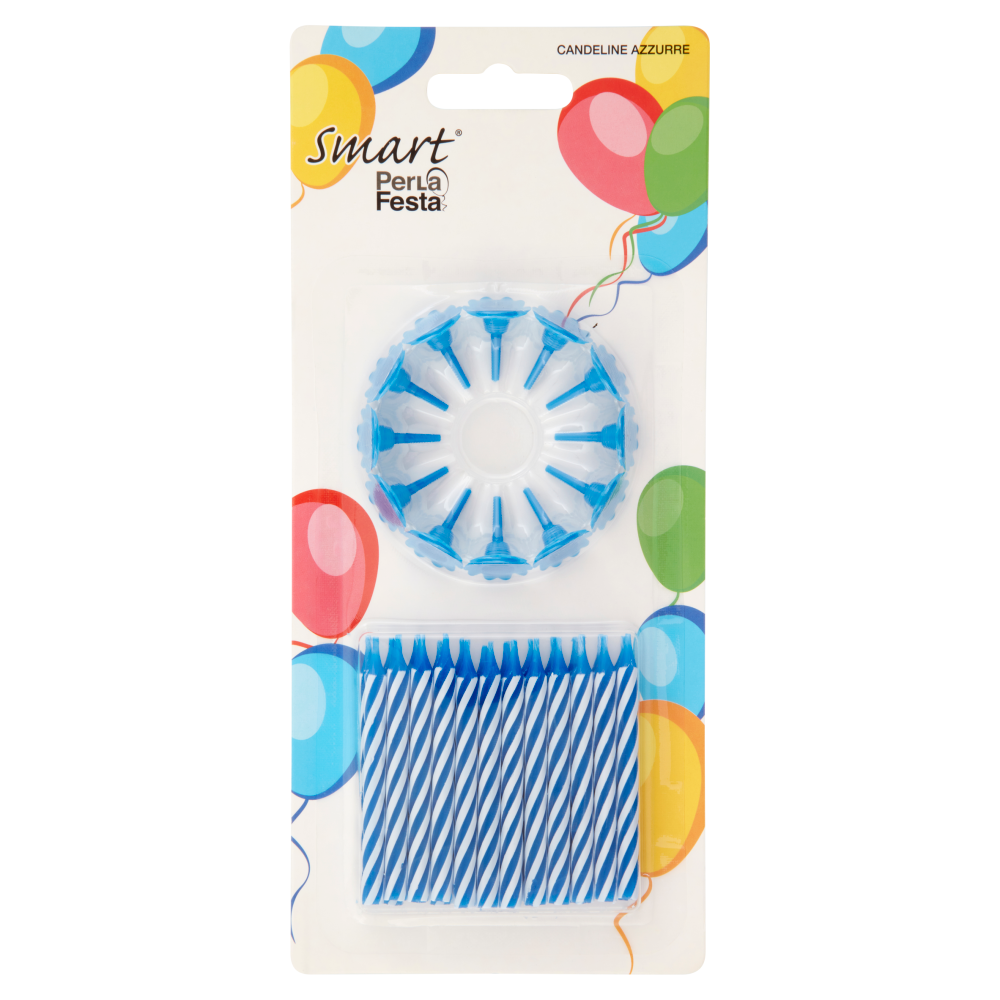 Smart PerLa Festa Candeline Azzurre 24 pz