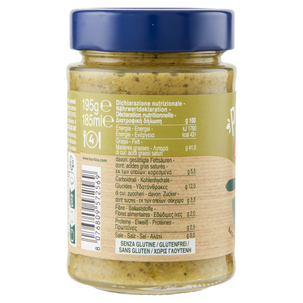 Barilla Pesto Genovese Vegan Condimento e Sugo per Pasta 195 g