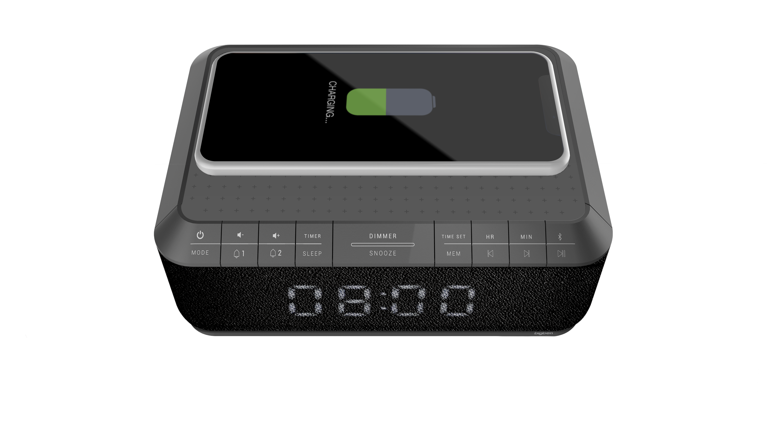 Bigben Interactive RR140IG radio Orologio Digitale Nero, Grigio