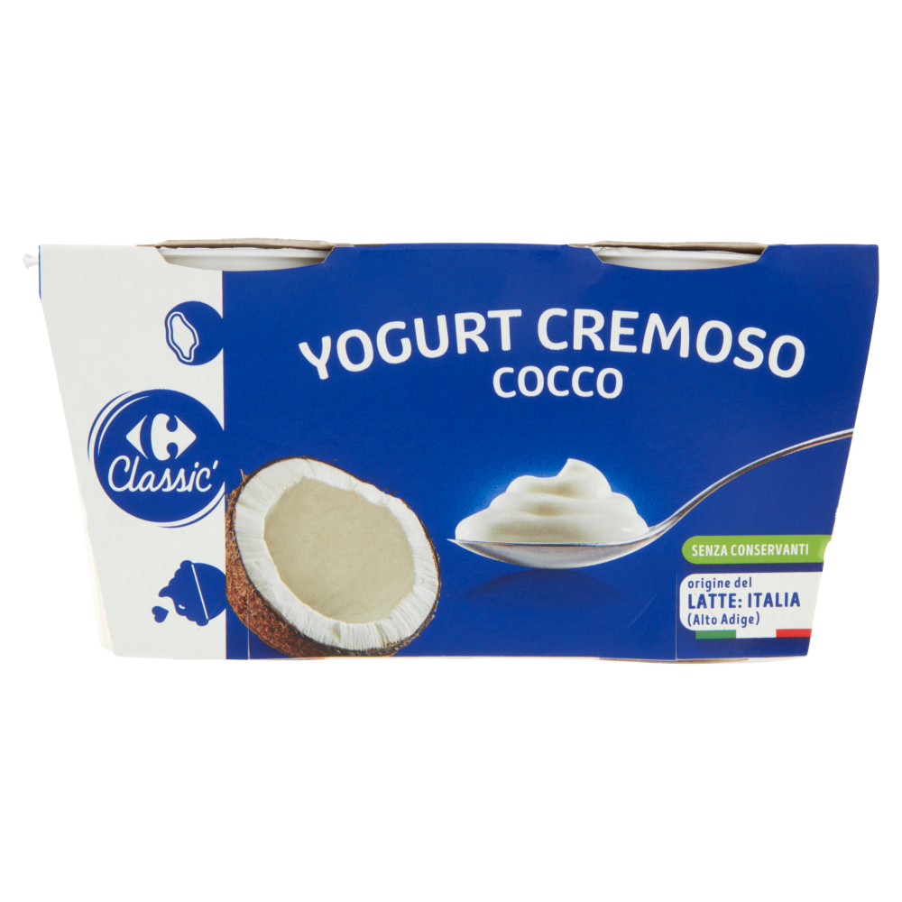Carrefour Classic Yogurt Cremoso Cocco 2 x 125 g