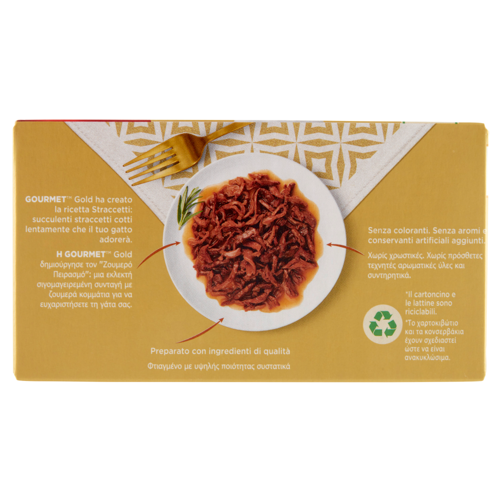 PURINA GOURMET Gold Straccetti Manzo / Pollo 4 x 85 g
