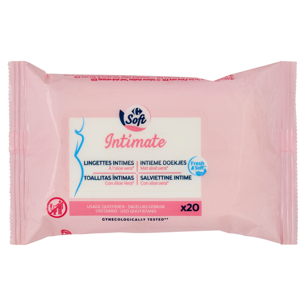 Carrefour Soft Intimate Salviettine Intime 20 pz