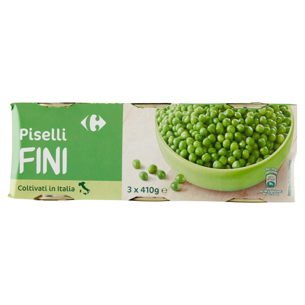 Carrefour Piselli Fini 3 x 410 g