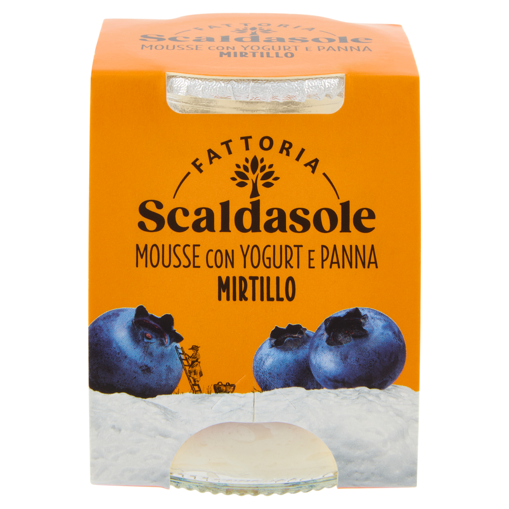Fattoria Scaldasole Mousse con Yogurt e Panna Mirtillo 75 g
