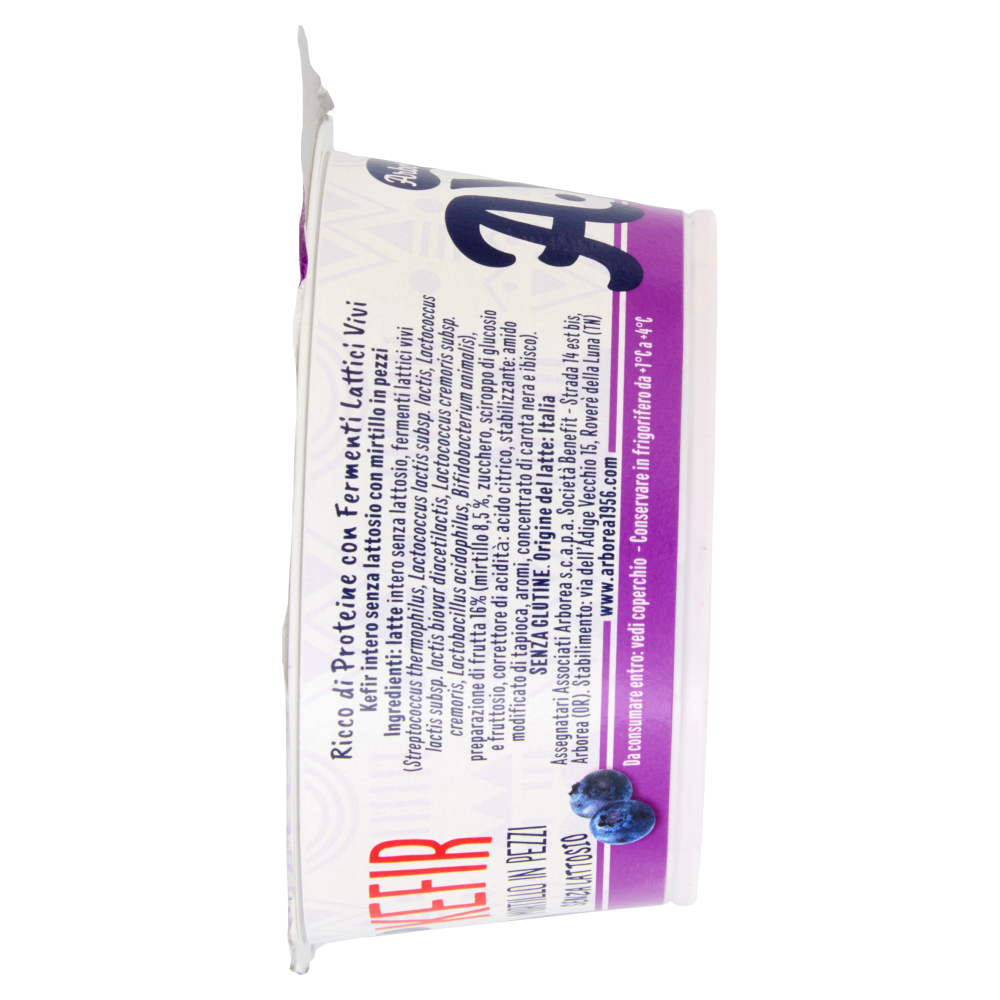 Arborea A-Yo Kefir Mirtillo in Pezzi Senza Lattosio 140 g