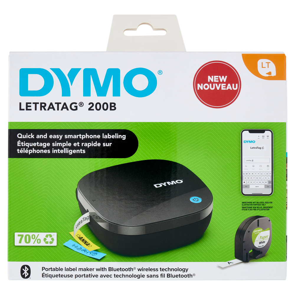 Dymo Letratag 200B Portable label maker with Bluetooth wireless technology