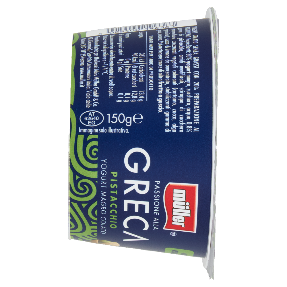 müller Passione alla Greca Pistacchio Yogurt Magro Colato 150 g