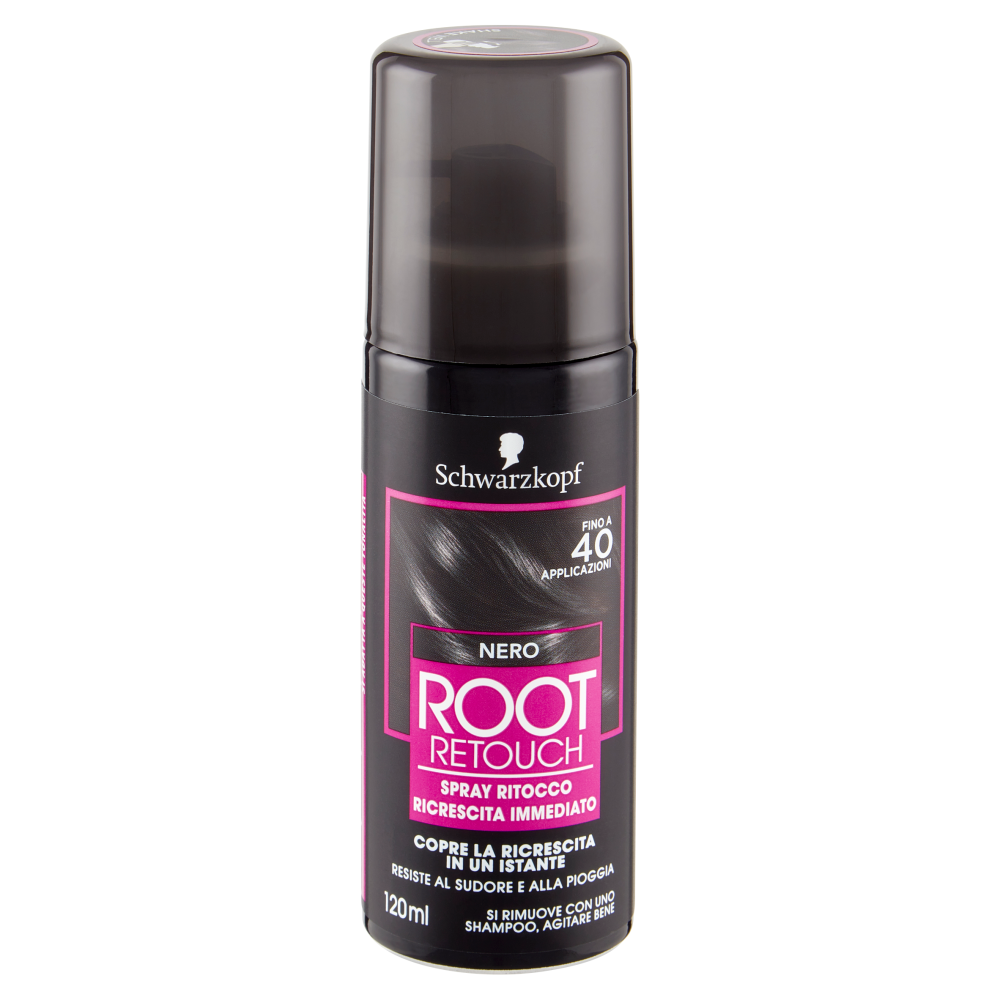 Schwarzkopf Root Retouch Spray Ritocco Ricrescita Immediato Nero 120 ml