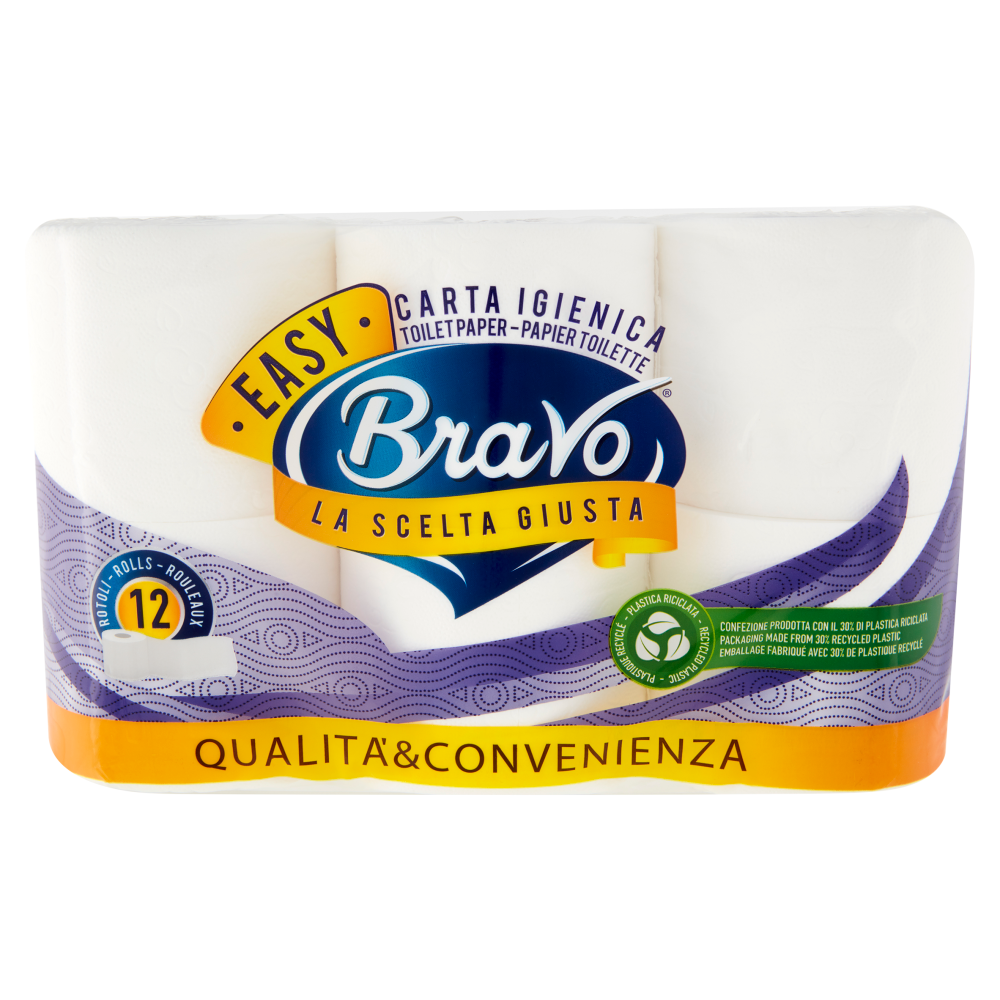 Bravo Easy Carta Igienica 12 pz