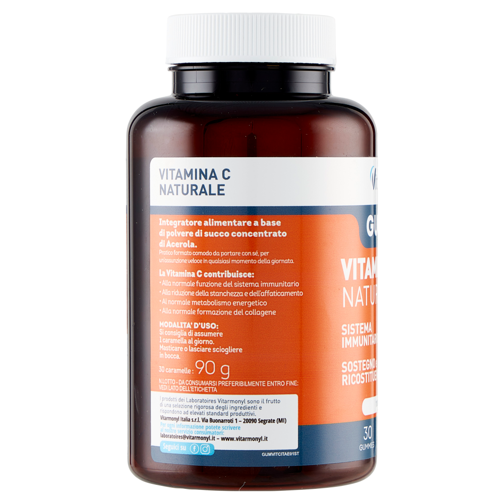 Laboratoires Vitarmonyl Gummies Vitamina C Naturale 30 Gummies 90 g