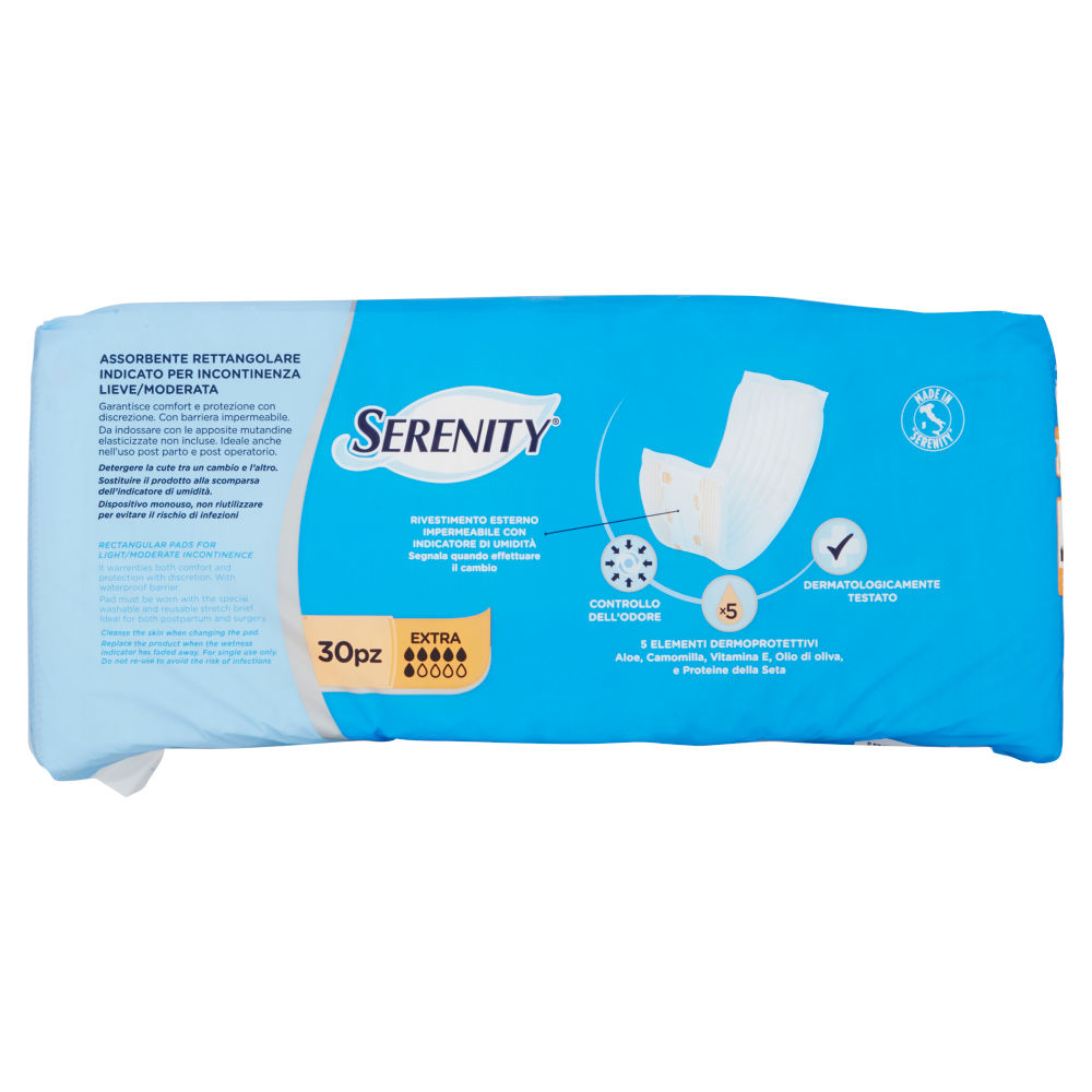 Serenity Assorbente rettangolare con barriera Extra 30 pz
