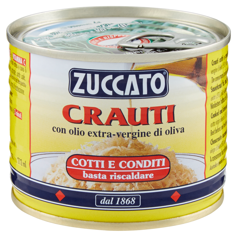 Zuccato Crauti con olio extra-vergine di oliva 190 g