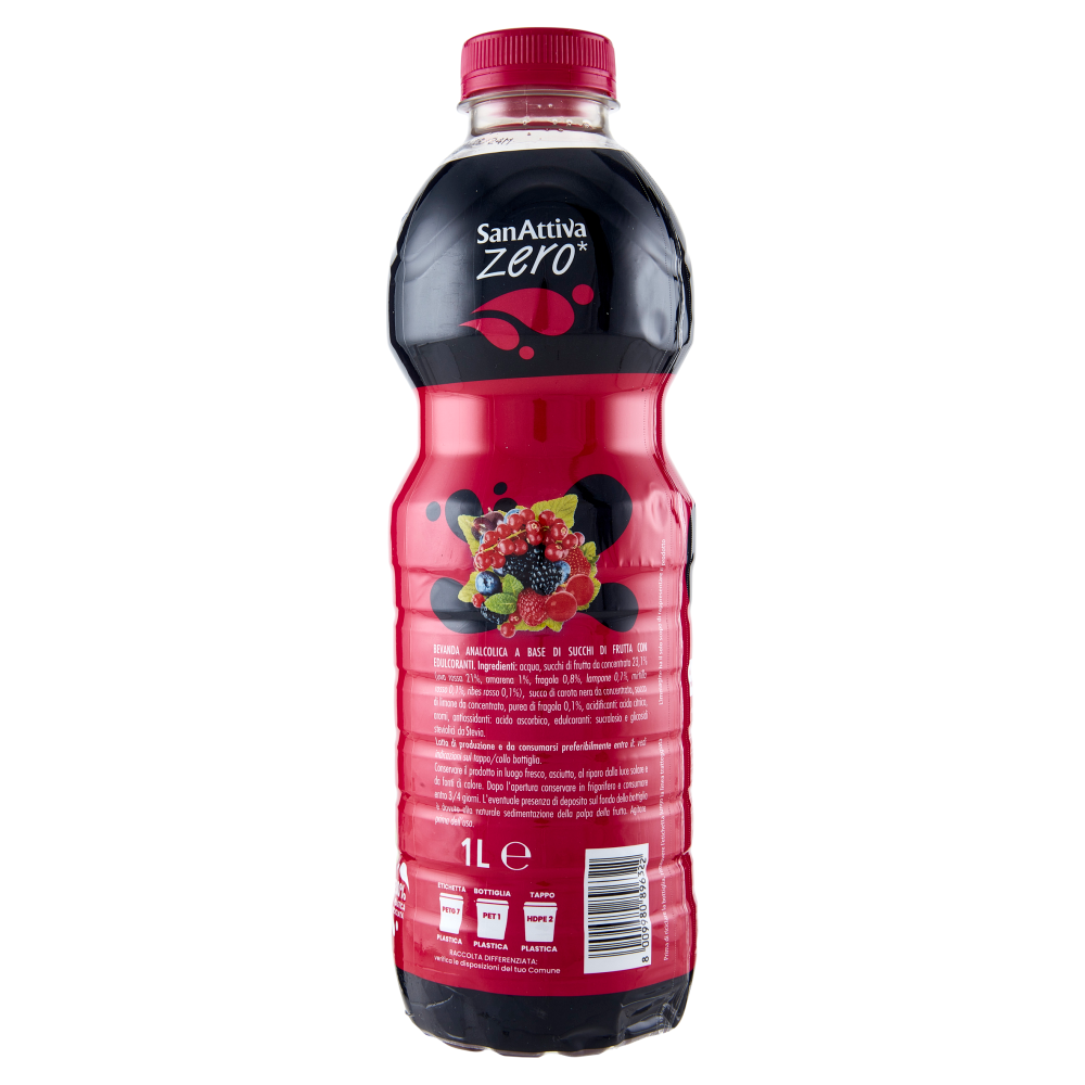 SanAttiva Zero* Frutti Rossi 1 L