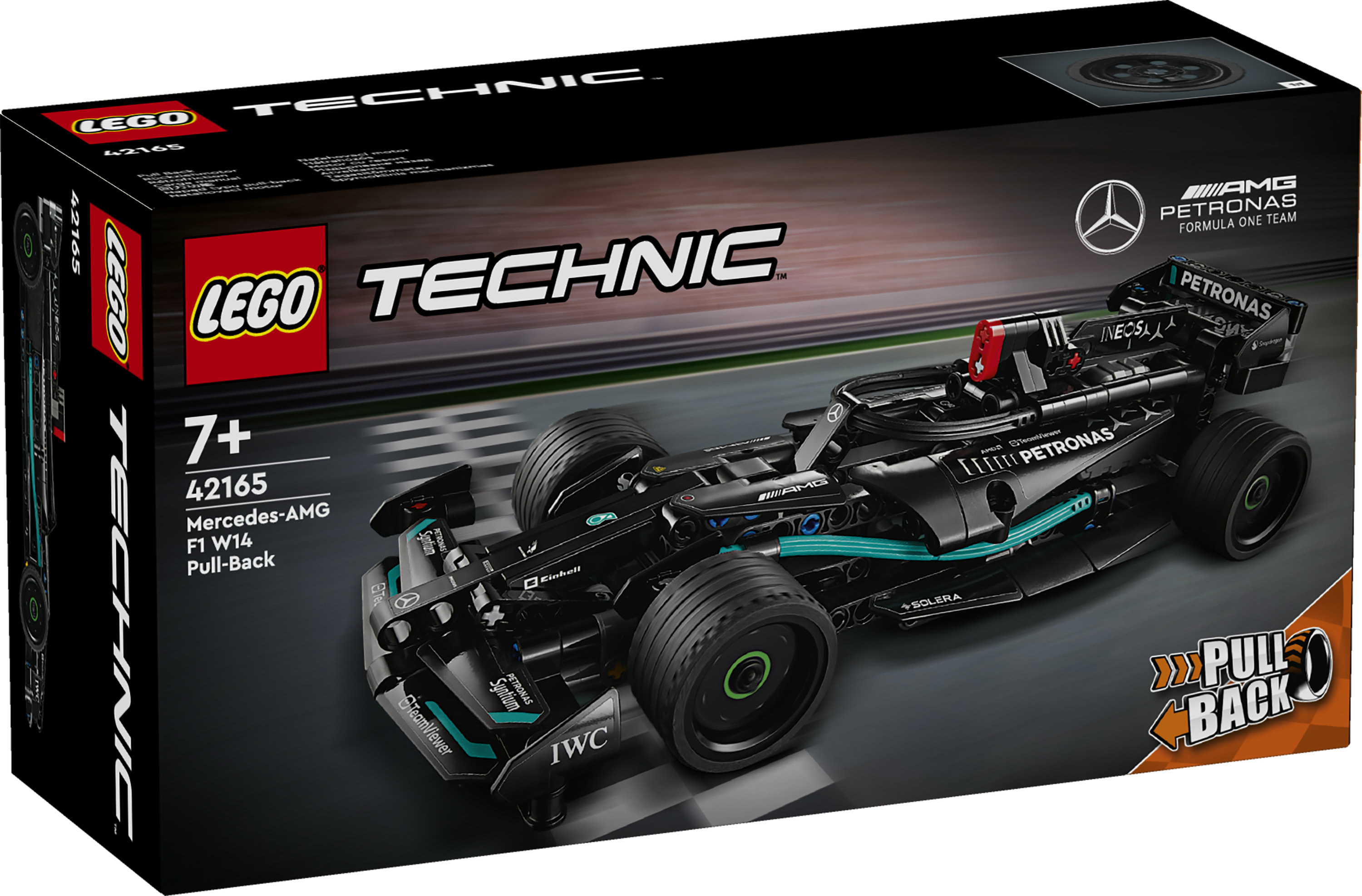 LEGO Technic 42165 Mercedes-AMG F1 W14 E Performance Pull-Back, Macchina Giocattolo da Costruire, Gioco Creativo per Bambini 7+