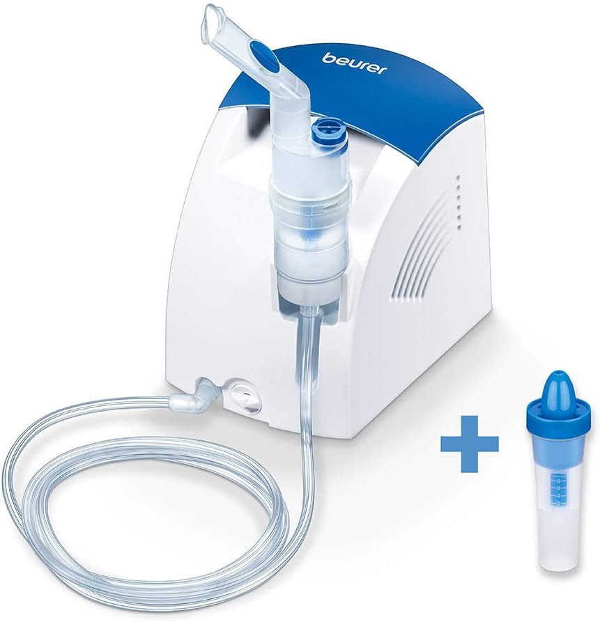 Beurer Ih 26 Aerosol Con Doccia Nasale E Accessori Completi Inclusi, Bianco/Blu, ‎16.6 x 14.8 x 14.1 cm