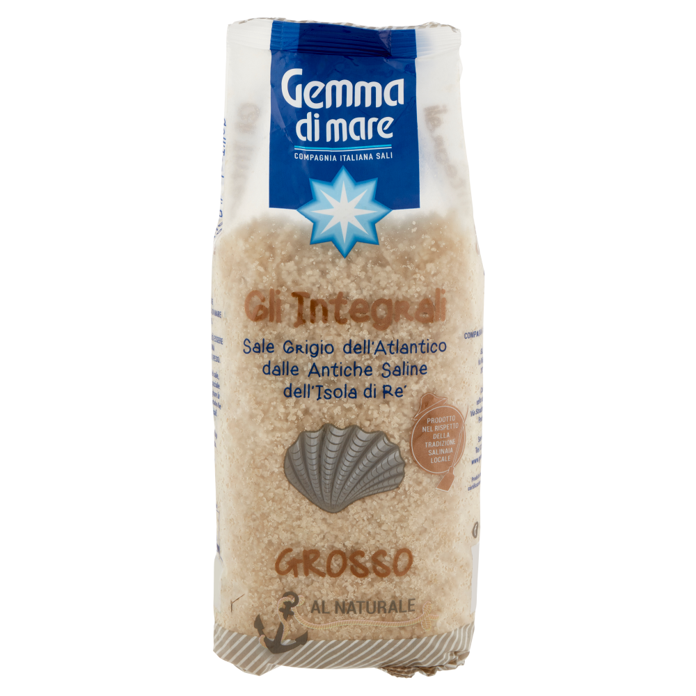 Gemma di mare Gli Integrali Sale Grigio dell'Atlantico Grosso al Naturale 1000 g