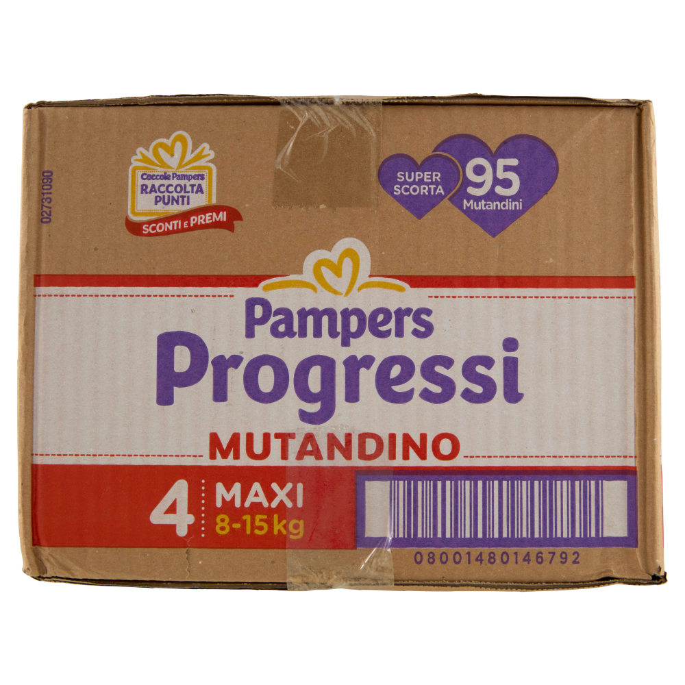 Pampers Progressi Mutandino Maxi 95 pz