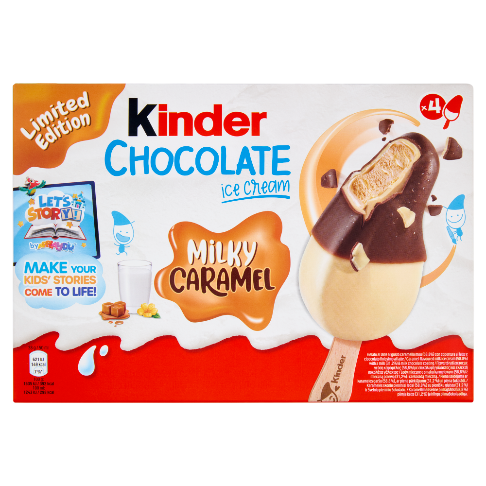 Kinder Chocolate ice cream Milky Caramel 4 x 38 g