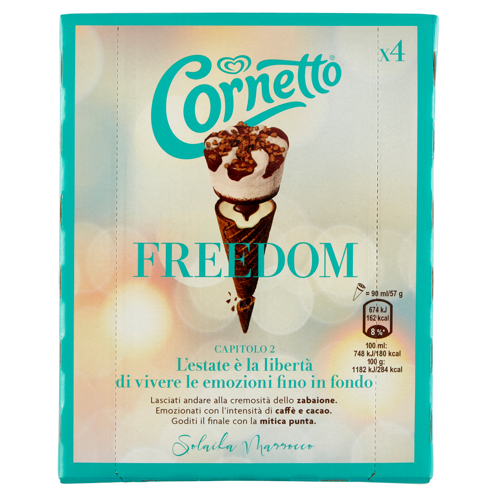 Freedom Algida Solaika Marrocco 4x57g Nuovo Gelato Carrefour