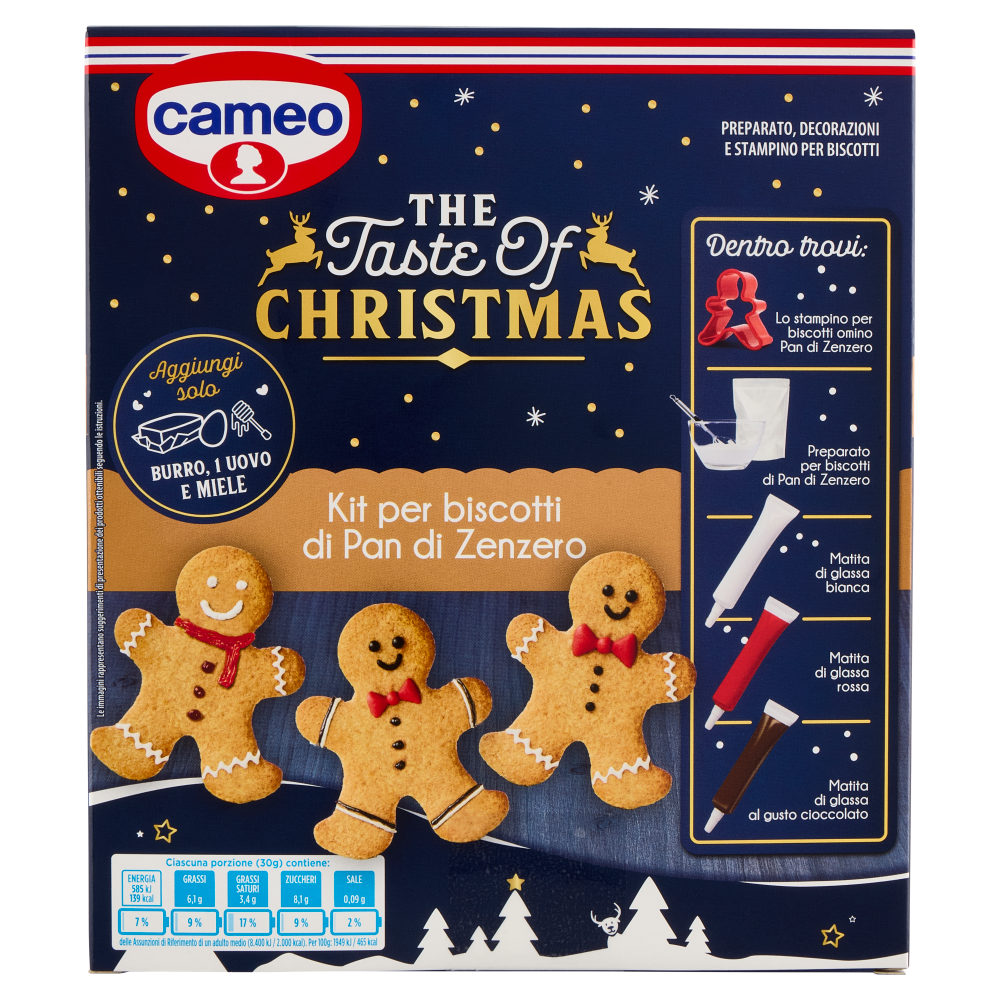 cameo the Taste of Christmas Kit per biscotti di Pan di Zenzero 337 g