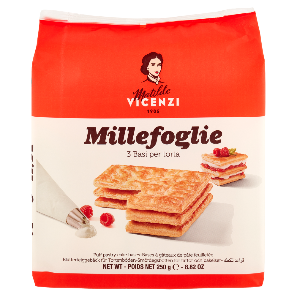 Matilde Vicenzi Millefoglie 3 Basi per Torta 250 g