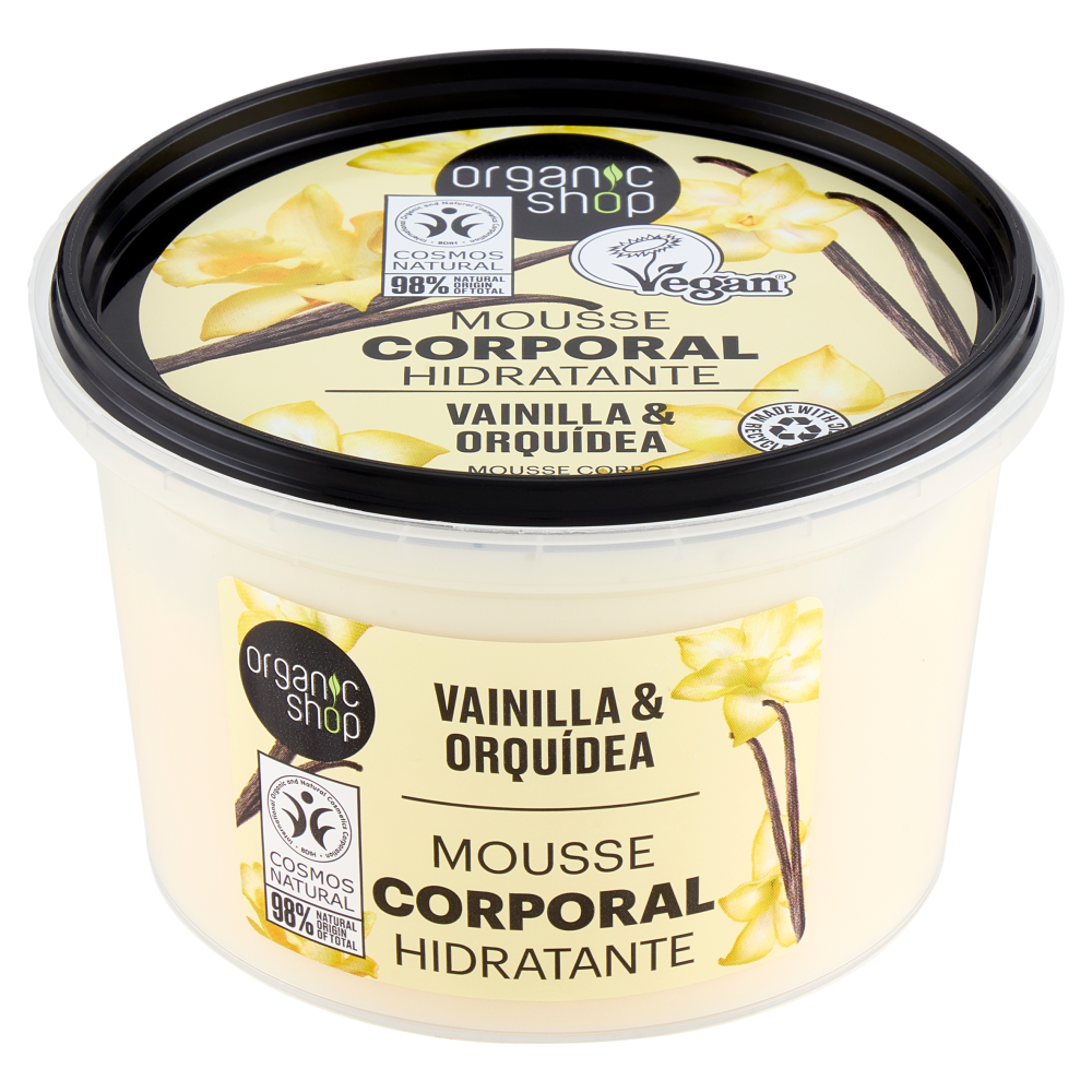 organic shop Mousse Corpo Idratante Vanilla & Orquidea 250 ml