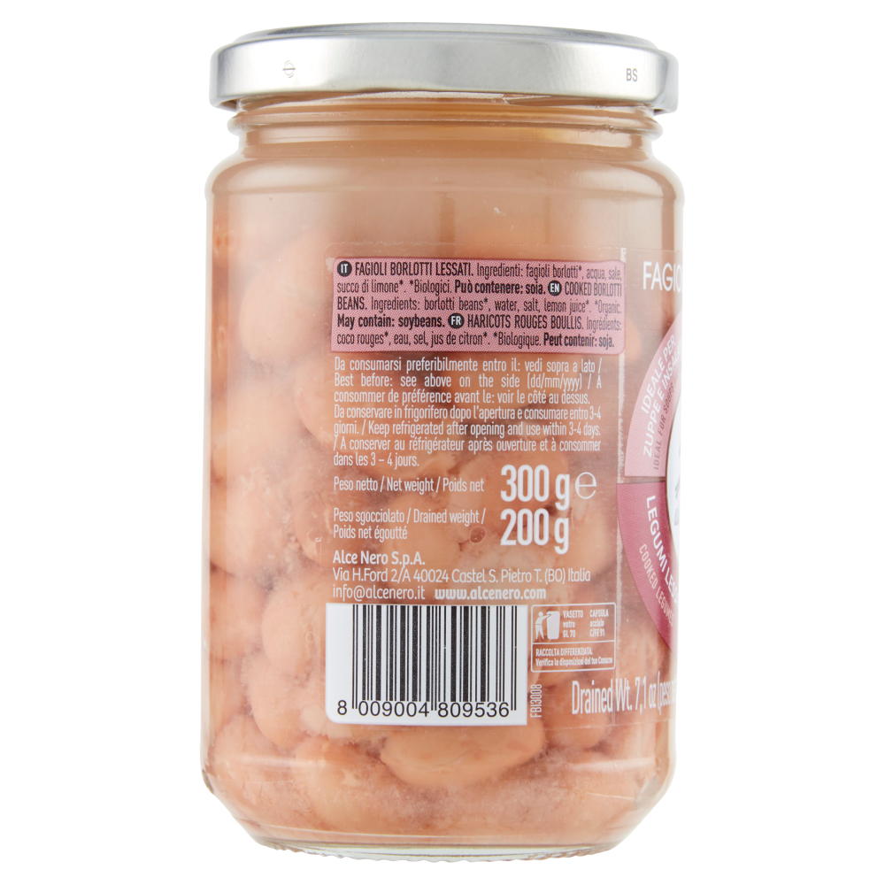 alce nero Fagioli Borlotti 300 g