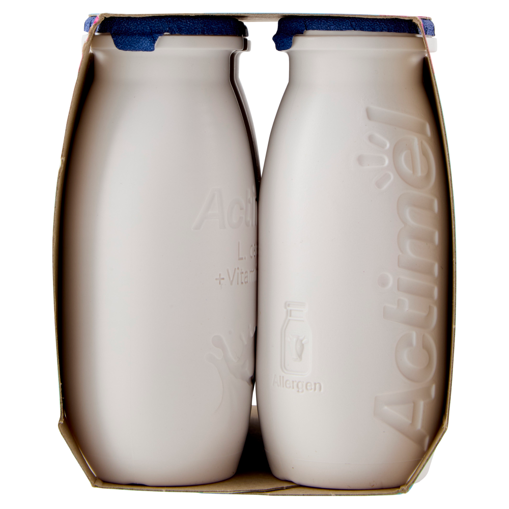ACTIMEL, Yogurt da Bere con Vit B6 e D per il Sistema Immunitario, 0% grassi, Bianco Naurale, 6X100G