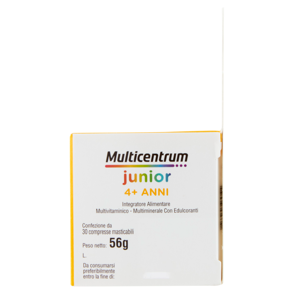 Multicentrum junior integratore multivitaminico per bambini 4 + con vitamina B , C , D 30 cpr 56 g