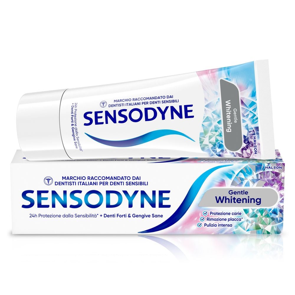  Sensodyne Gentle Whitening Dentifricio Per Denti Forti e Gengive Sane, 75 ml