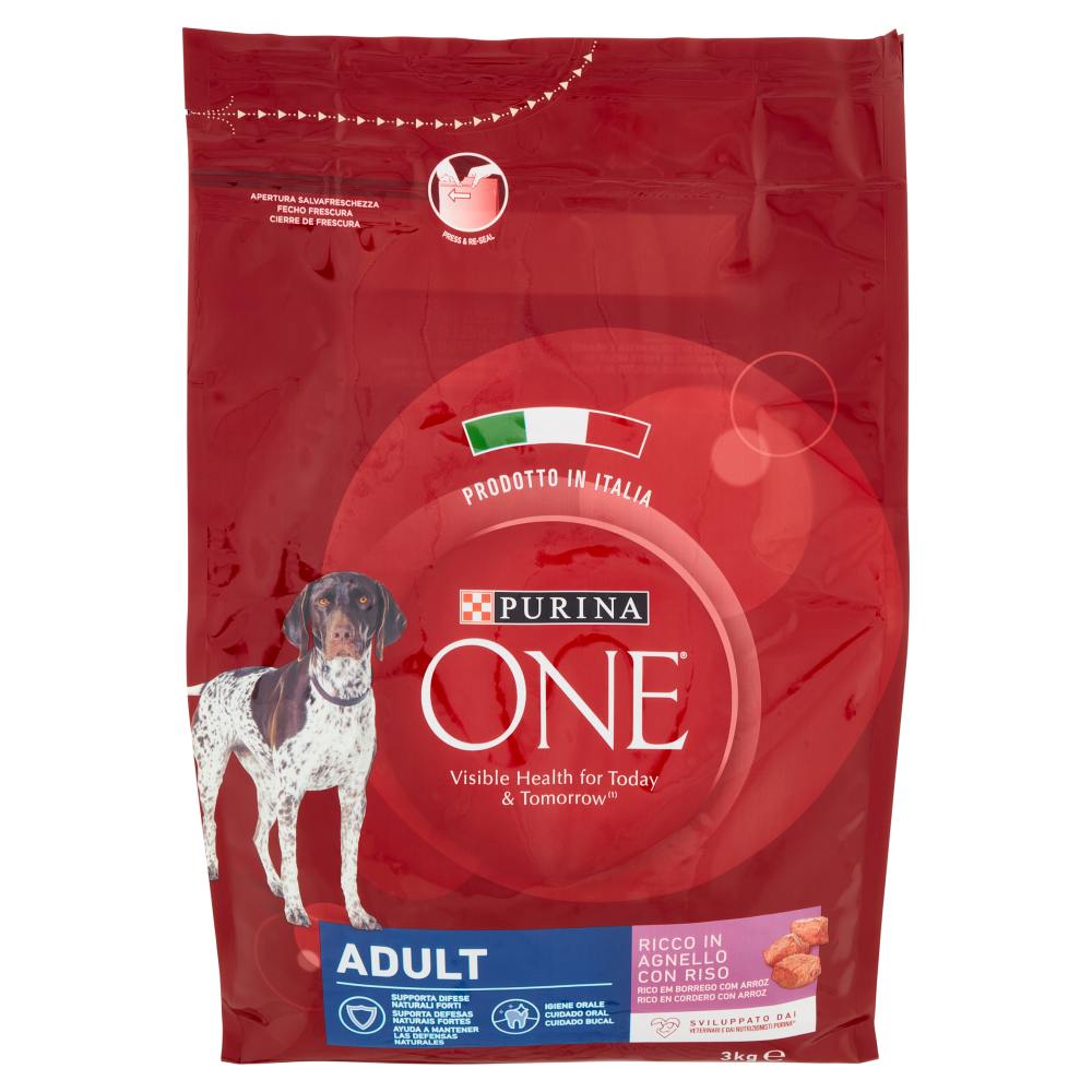 PURINA ONE Adult Ricco in Agnello con Riso 3 kg