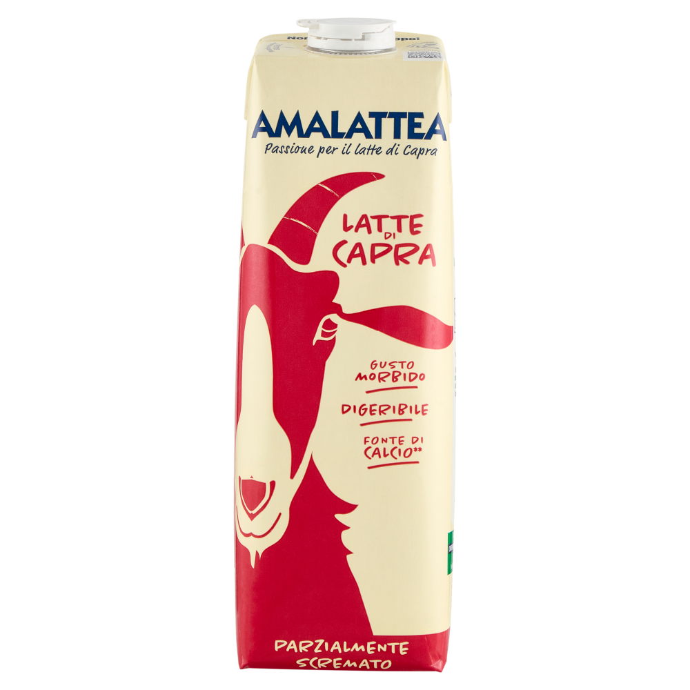 Amalattea Latte di Capra Parzialmente Scremato 1 Litro
