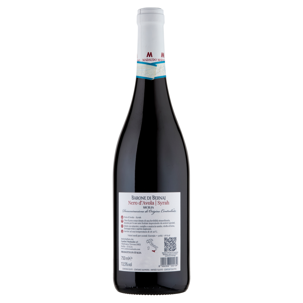 Madaudo Barone di Bernaj Nero d'Avola-Syrah Sicilia DOC 750 ml