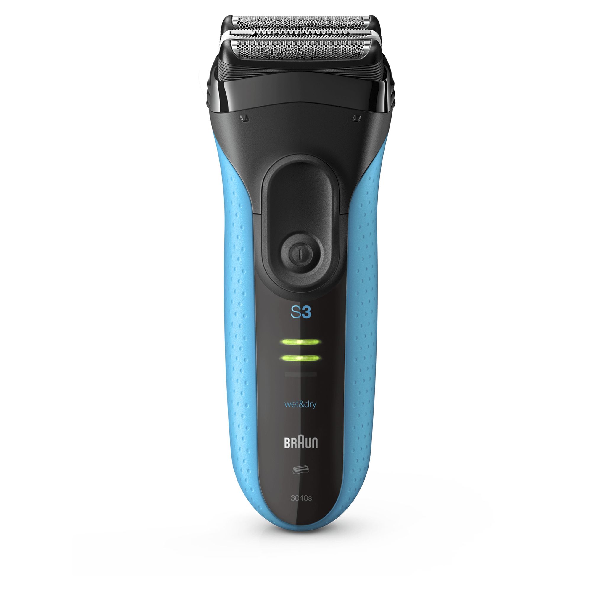 Braun Series 3 ProSkin 3040s Rasoio Elettrico Barba A Lamina, Wet&Dry Ricaricabile - Nero/Blu