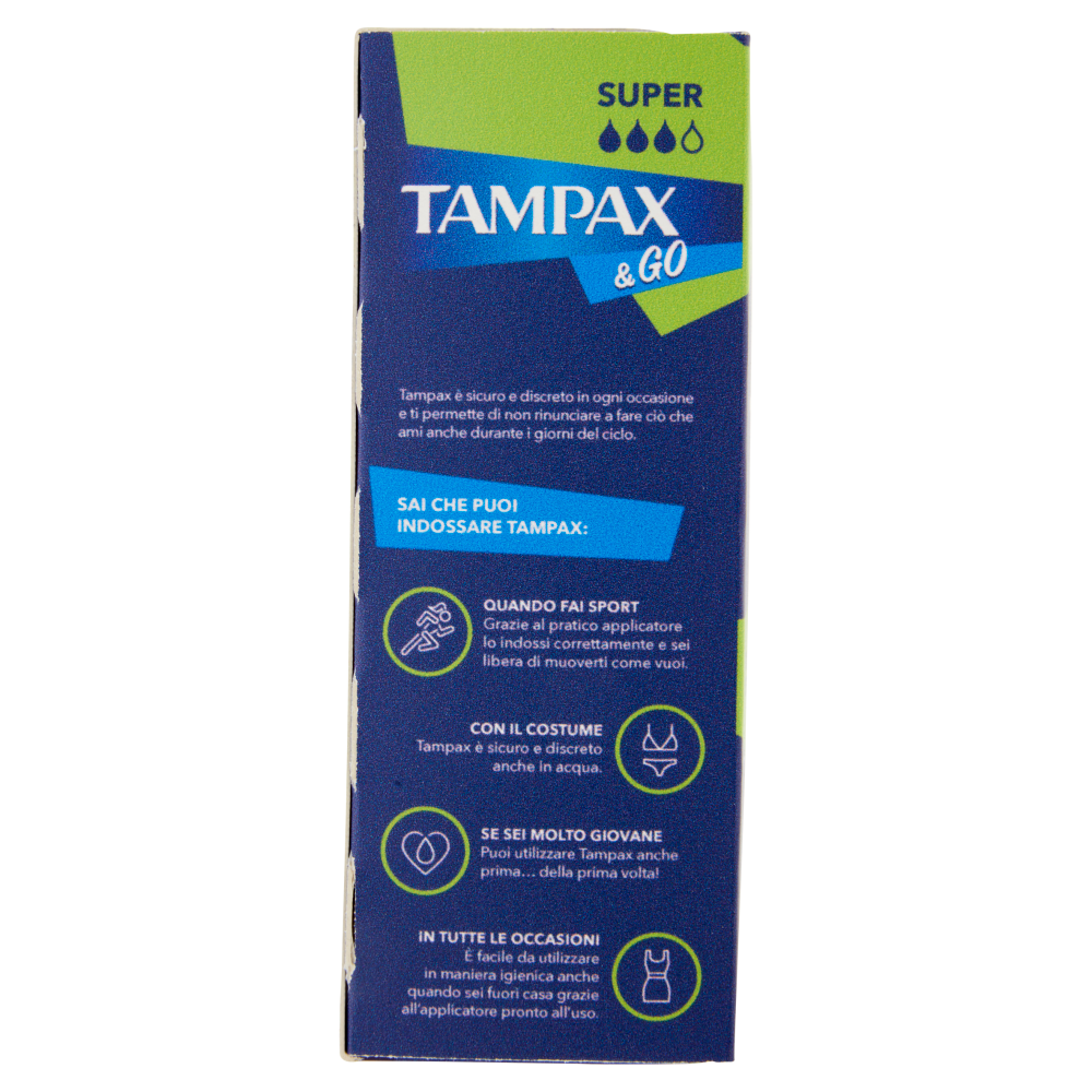 Tampax & Go Super 18 pz