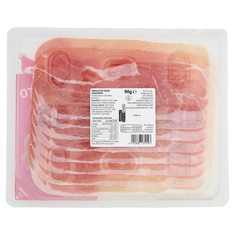 Carrefour Classic Prosciutto Crudo 90 g