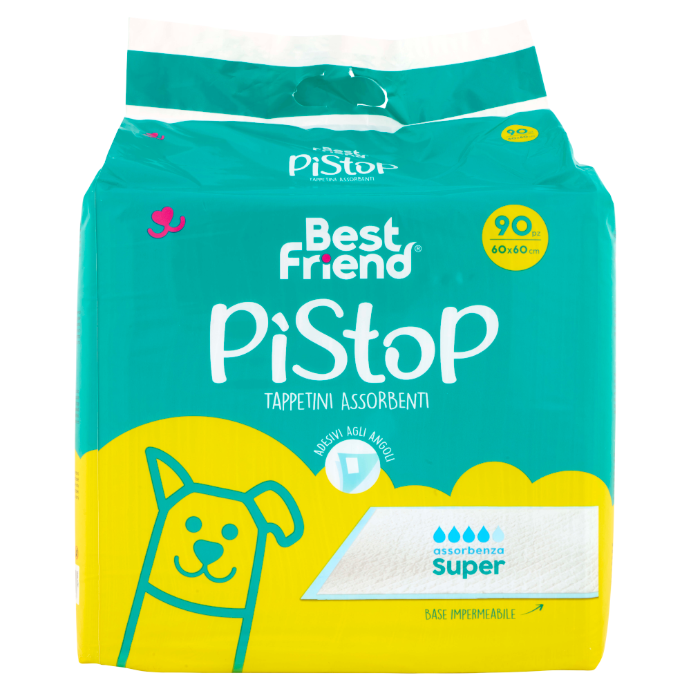 Best Friend PìStoP Tappetini Assorbenti 60 x 60 cm 90 pz