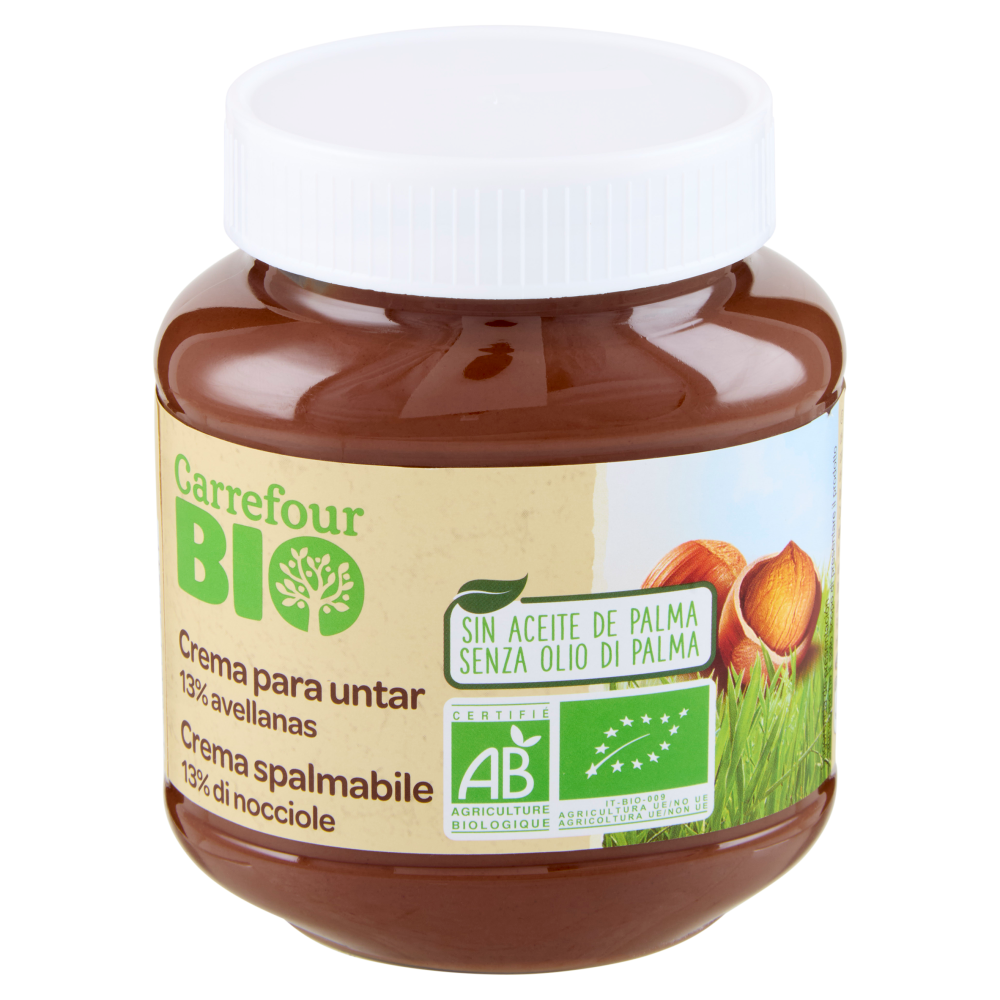 Carrefour Bio Crema spalmabile 13% di nocciole 350 g