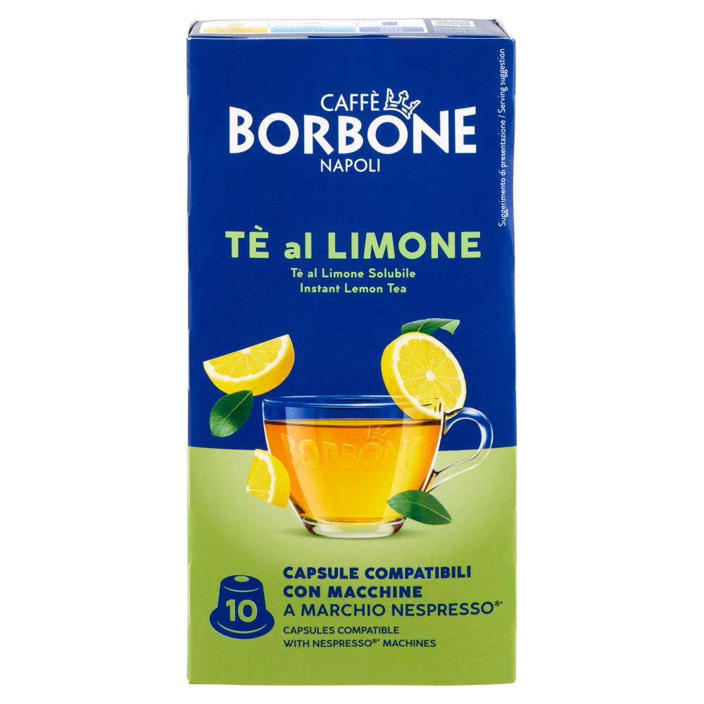 Caff&egrave; Borbone T&egrave; al Limone Capsule Compatibili Nespresso* 10 x 9 g