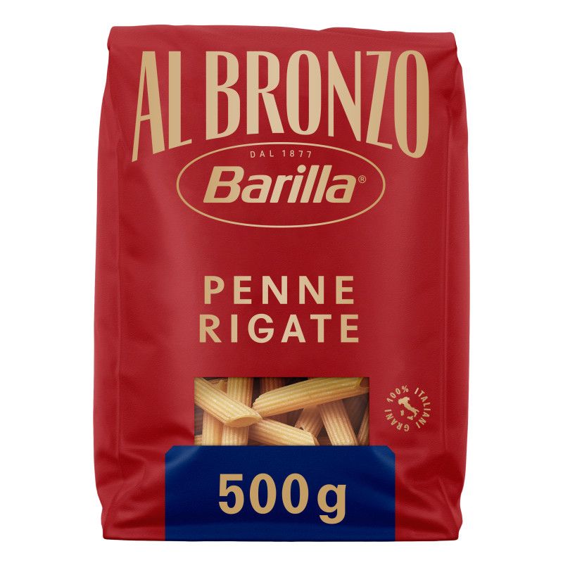 Barilla Al Bronzo Pasta Penne Rigate 500g