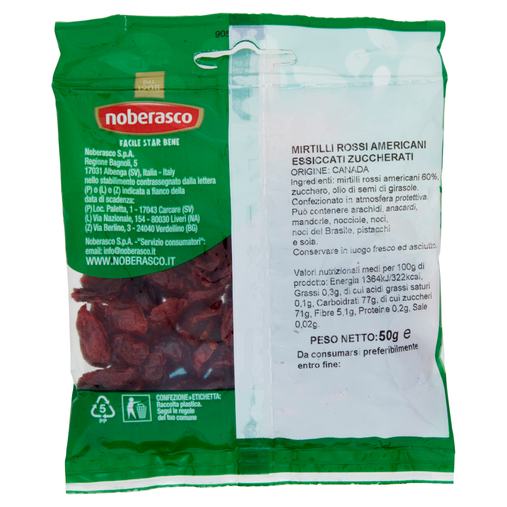 noberasco € 0,99 Mirtilli Rossi 50 g
