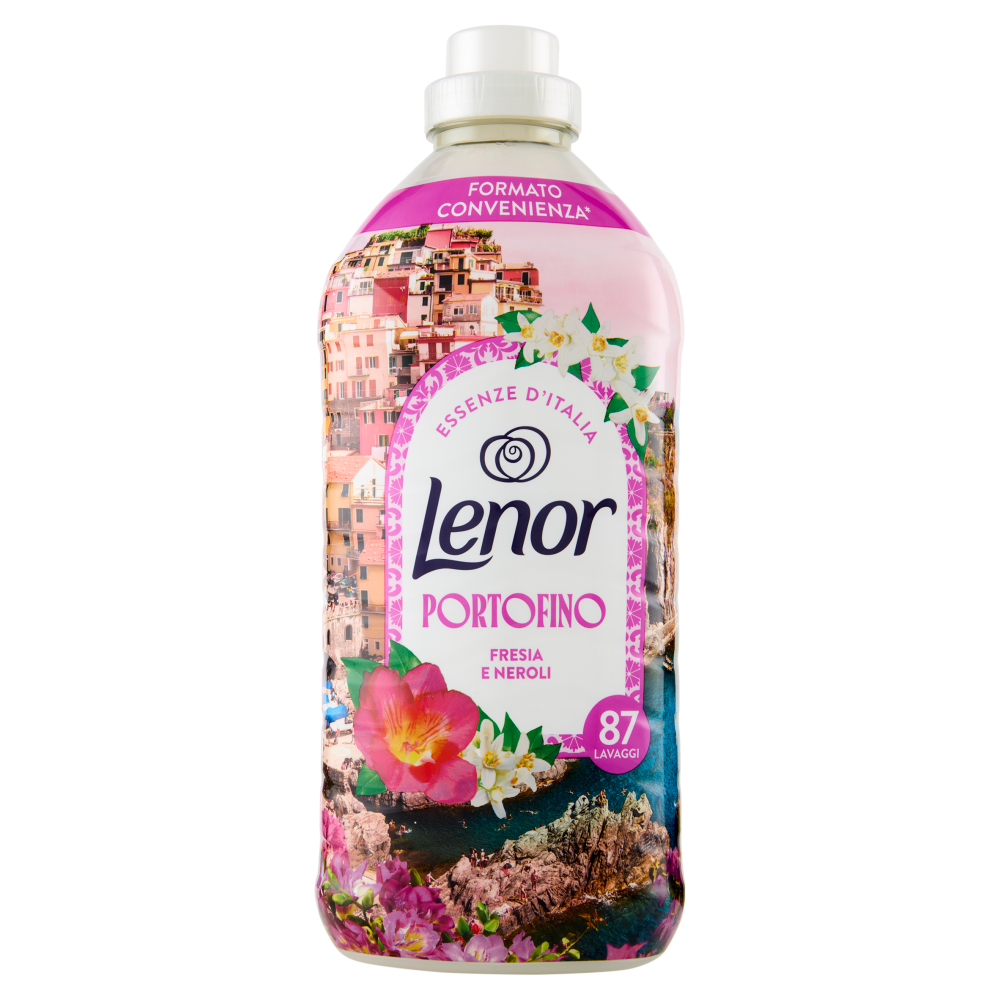 Lenor Essenze D'Italia Portofino Ammorbidente Concentrato Fresia e Neroli, 87 Lavaggi 1,827 L